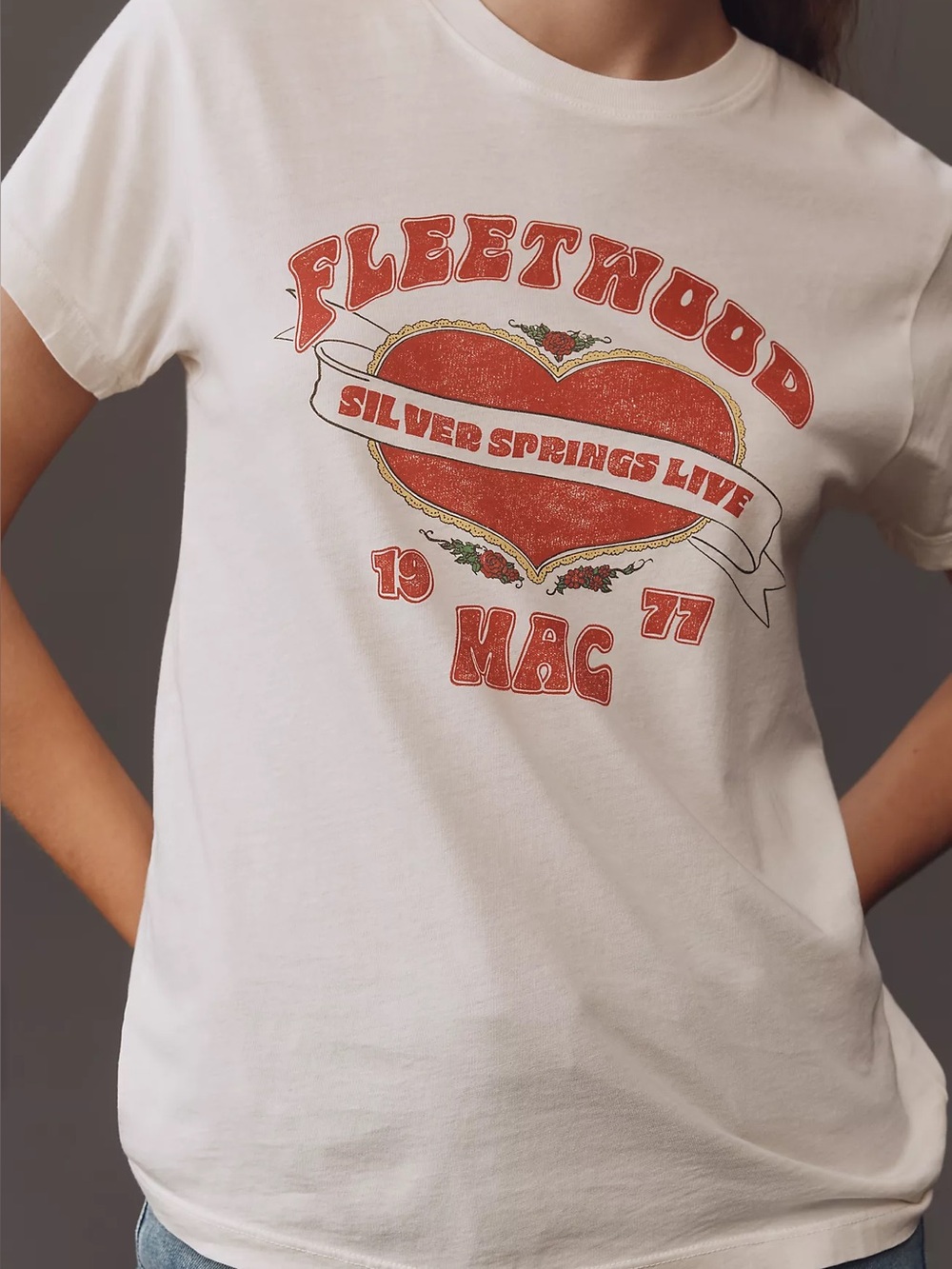 Fleetwood Mac Letluv Graphic Tee Size XS NWT Stevie Nicks